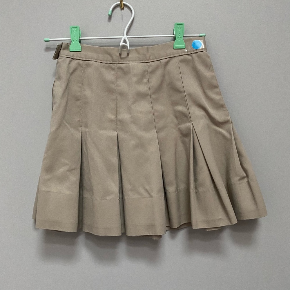 Girl’s Beige Uniform Skirt